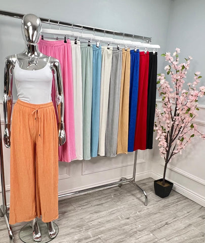 ‘Gemma’ Crinkle Trousers