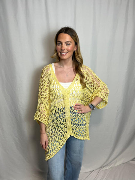 ‘Abigail’ Oversized Crochet Top