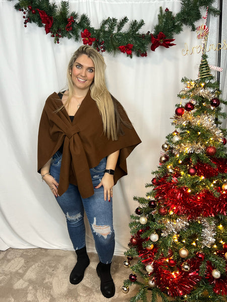 ‘Lottie’ Wrap Over Cape