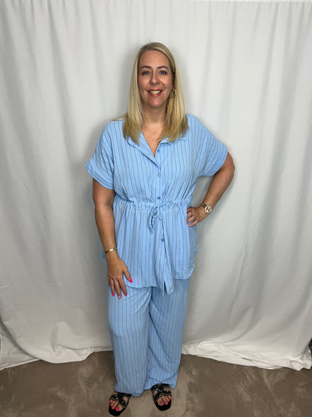 ‘Brooke’ Pinstripe Set