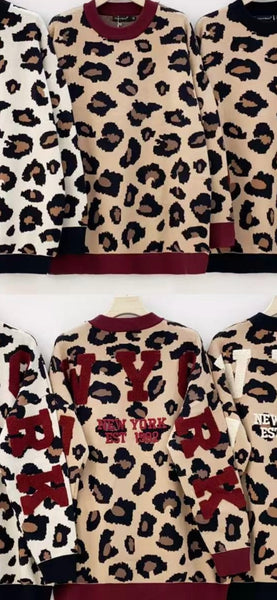 ‘Miranda’ Leopard New York Jumper