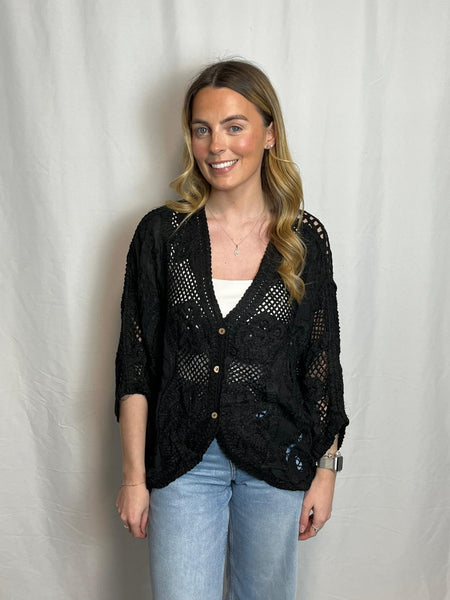 ‘Carrie’ Crochet Cardigan