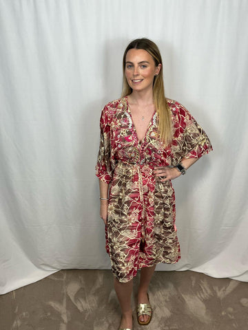 ‘Toni’ Silk Short Boho Dress
