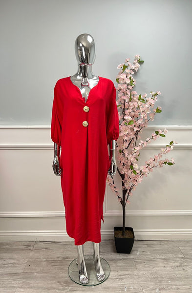 ‘Eva’ Brooch Dress
