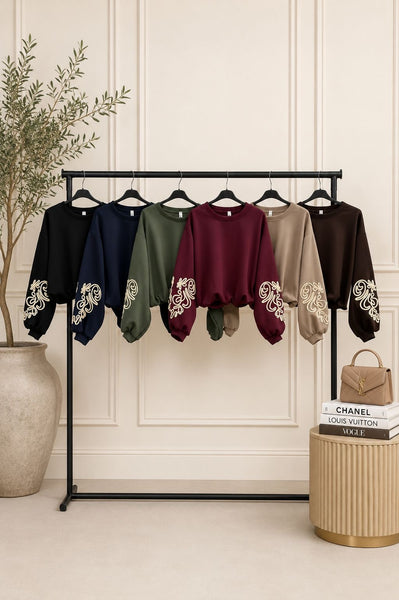 ‘Mary’ Bubble Hem Sweatshirt