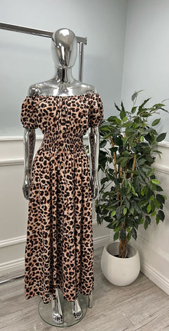 ‘Etta’ Leopard Print Dress