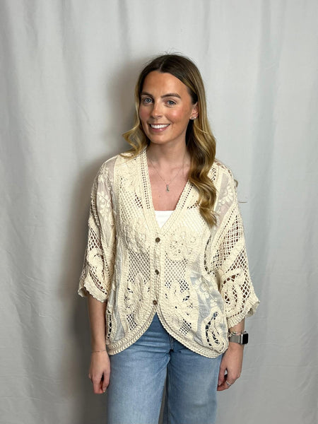 ‘Carrie’ Crochet Cardigan