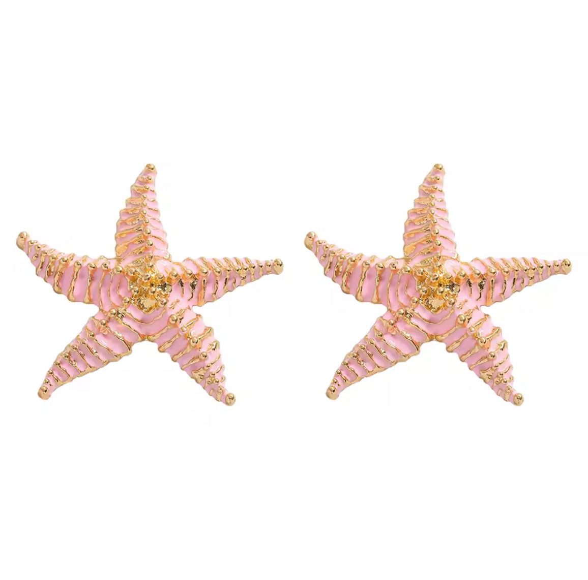 Coloured Starfish Earrings