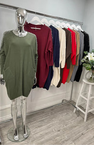 ‘Eliza’ Pearl & Diamanté Shoulder Jumper