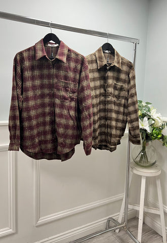 ‘Jordan’ Checked Studded Shirt