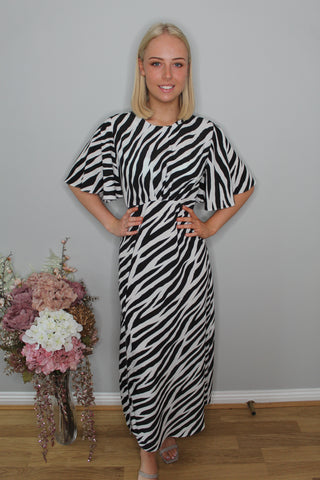 'John Zack' Zebra Print Dress