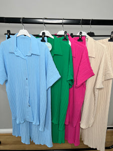 'Justine' Crinkle Co-Ord (more colours available)